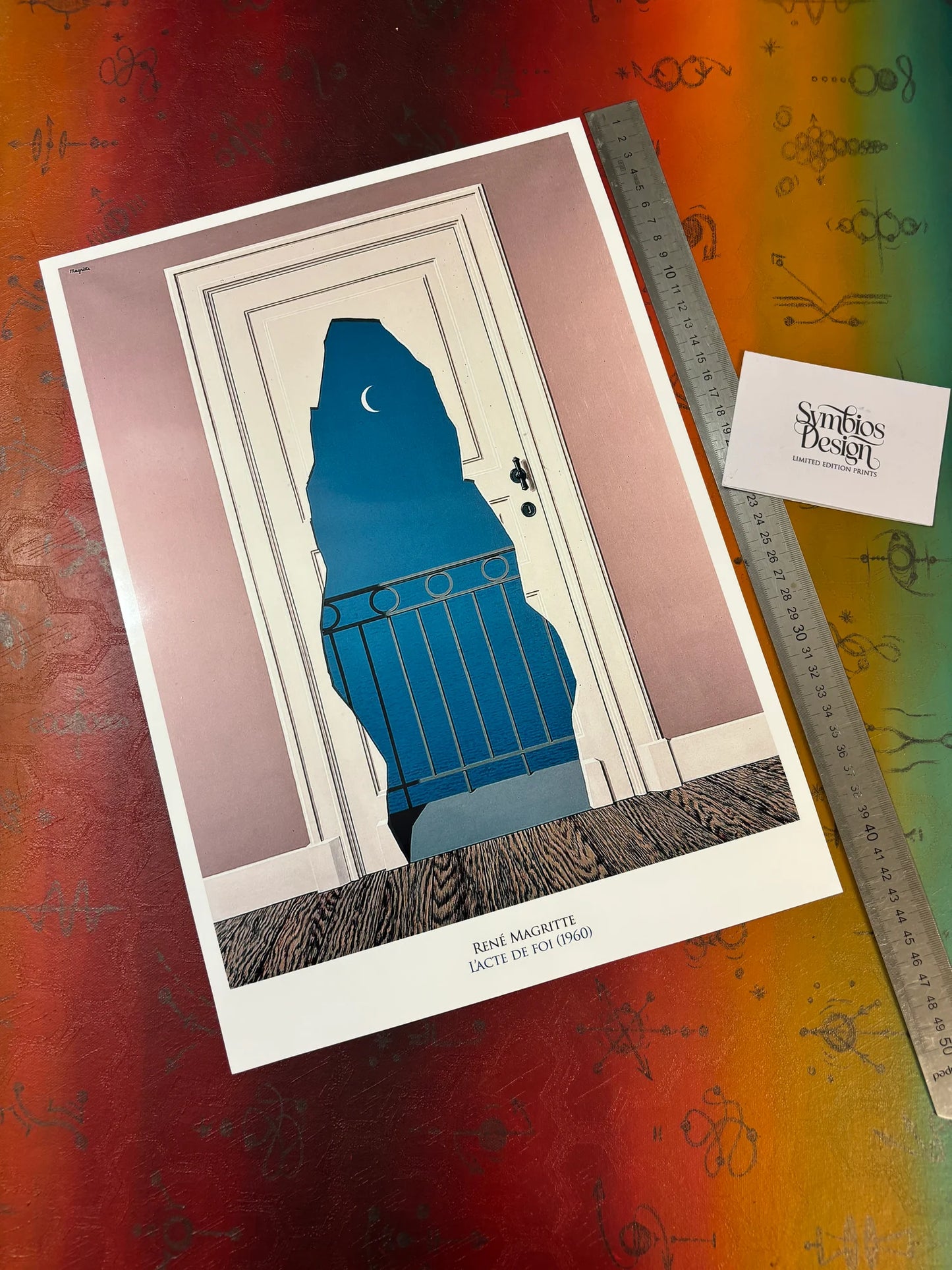 MAGRITTE - L'ACTE DE FOI - Symbios Design - Rare Glossy Print