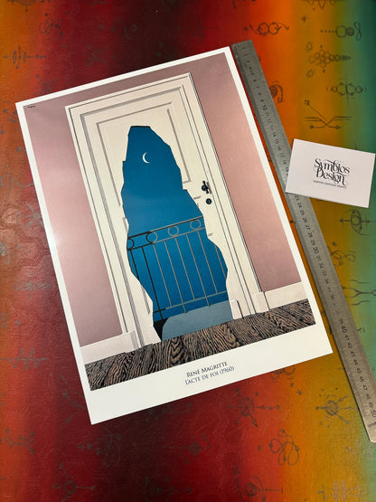 MAGRITTE - L'ACTE DE FOI - Symbios Design - Rare Glossy Print