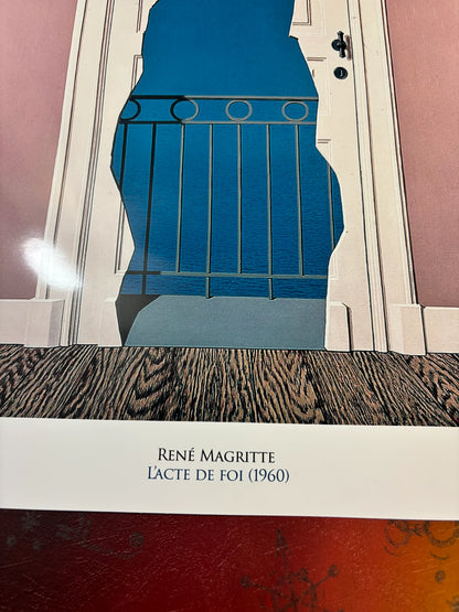MAGRITTE - L'ACTE DE FOI - Symbios Design - Rare Glossy Print