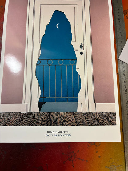 MAGRITTE - L'ACTE DE FOI - Symbios Design - Rare Glossy Print