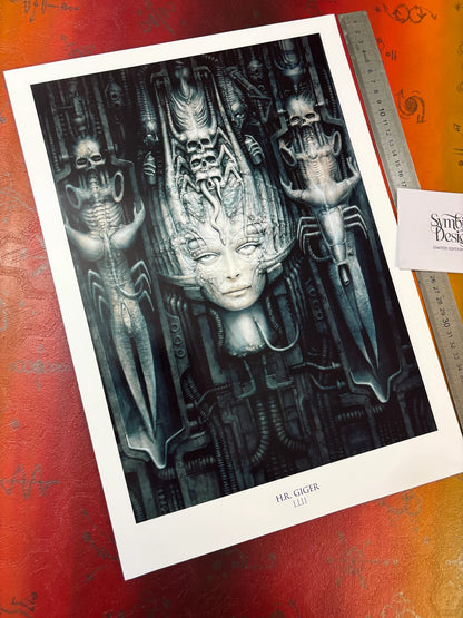HR GIGER - LI II - SYMBIOS DESIGN - AFFICHE PHOTO RARE