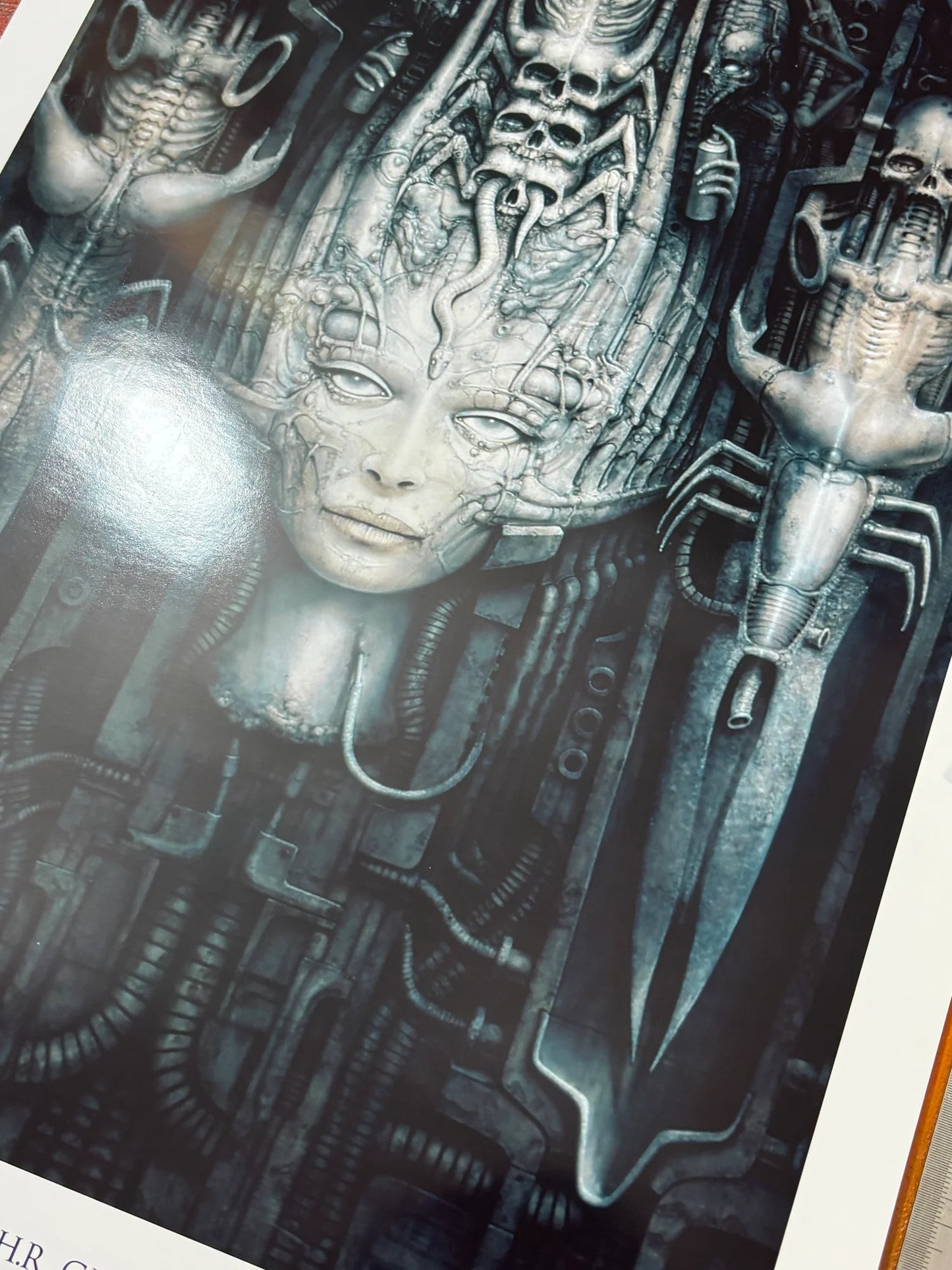 HR GIGER - LI II - SYMBIOS DESIGN - AFFICHE PHOTO RARE
