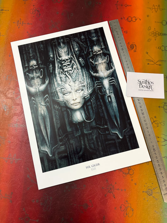 HR GIGER - LI II - SYMBIOS DESIGN - AFFICHE PHOTO RARE
