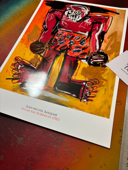 BASQUIAT - SUGAR RAY ROBINSON - SYMBIOS DESIGN - AFFICHE PHOTO RARE