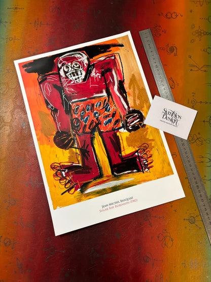 BASQUIAT - SUGAR RAY ROBINSON - SYMBIOS DESIGN - AFFICHE PHOTO RARE