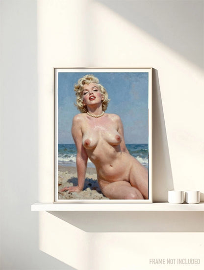 MARILYN MONROE - SEASIDE II -  Symbios Design Rare Glossy Poster Print
