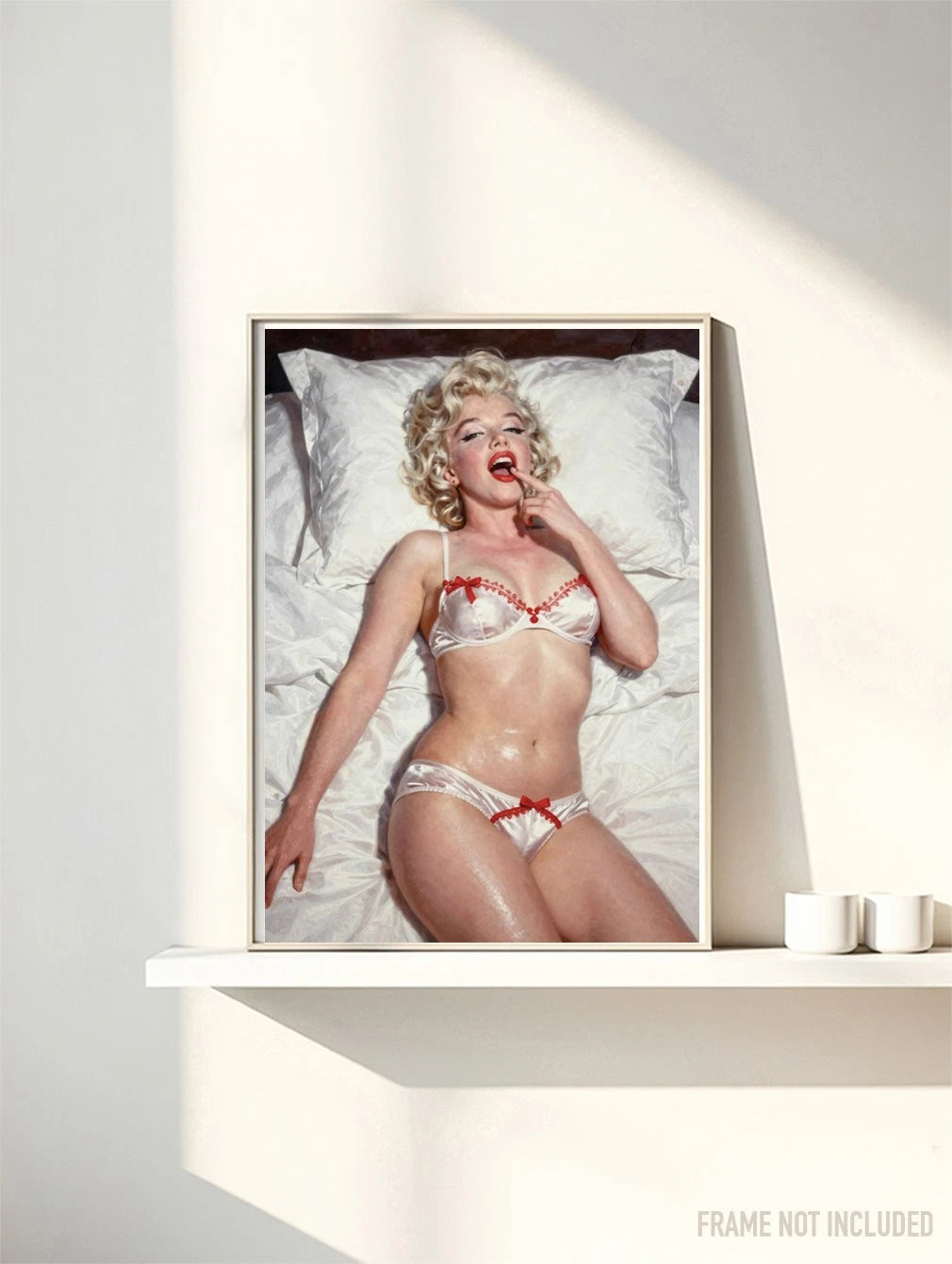 MARILYN MONROE - RED RIBBON -  Symbios Design Rare Glossy Poster Print